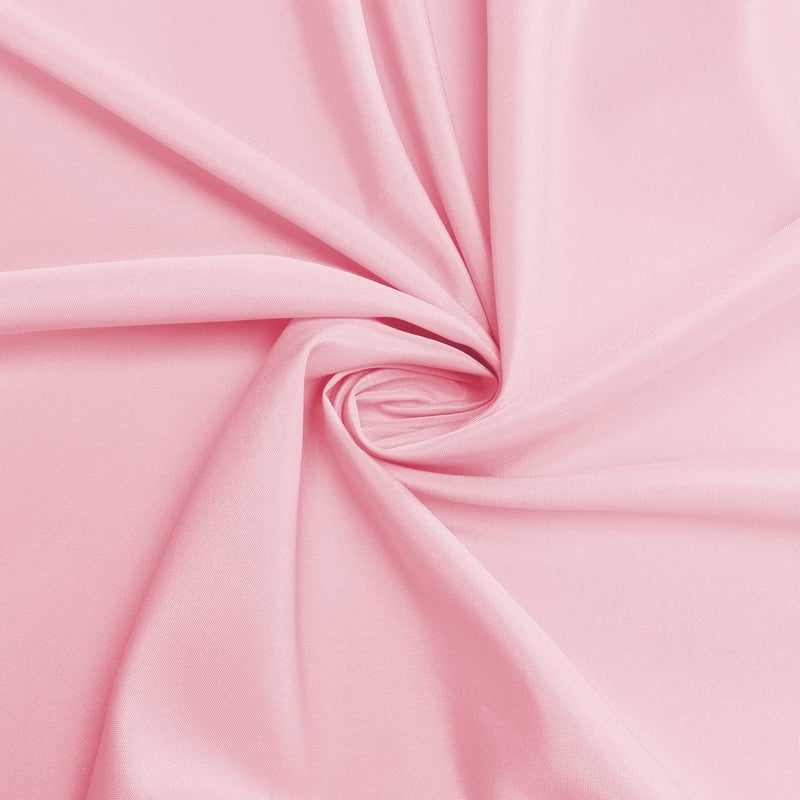 sancua Round Tablecloth - 90 Inch - Water Resistant Spill Proof Washable Polyester Table Cloth Decorative Fabric Table Cover for Dining Tables, Buffet Parties and Camping, Pink - Image 4